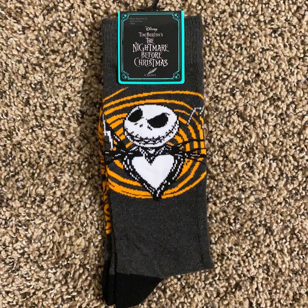 Disney Master of Fright Jack Skelington socks